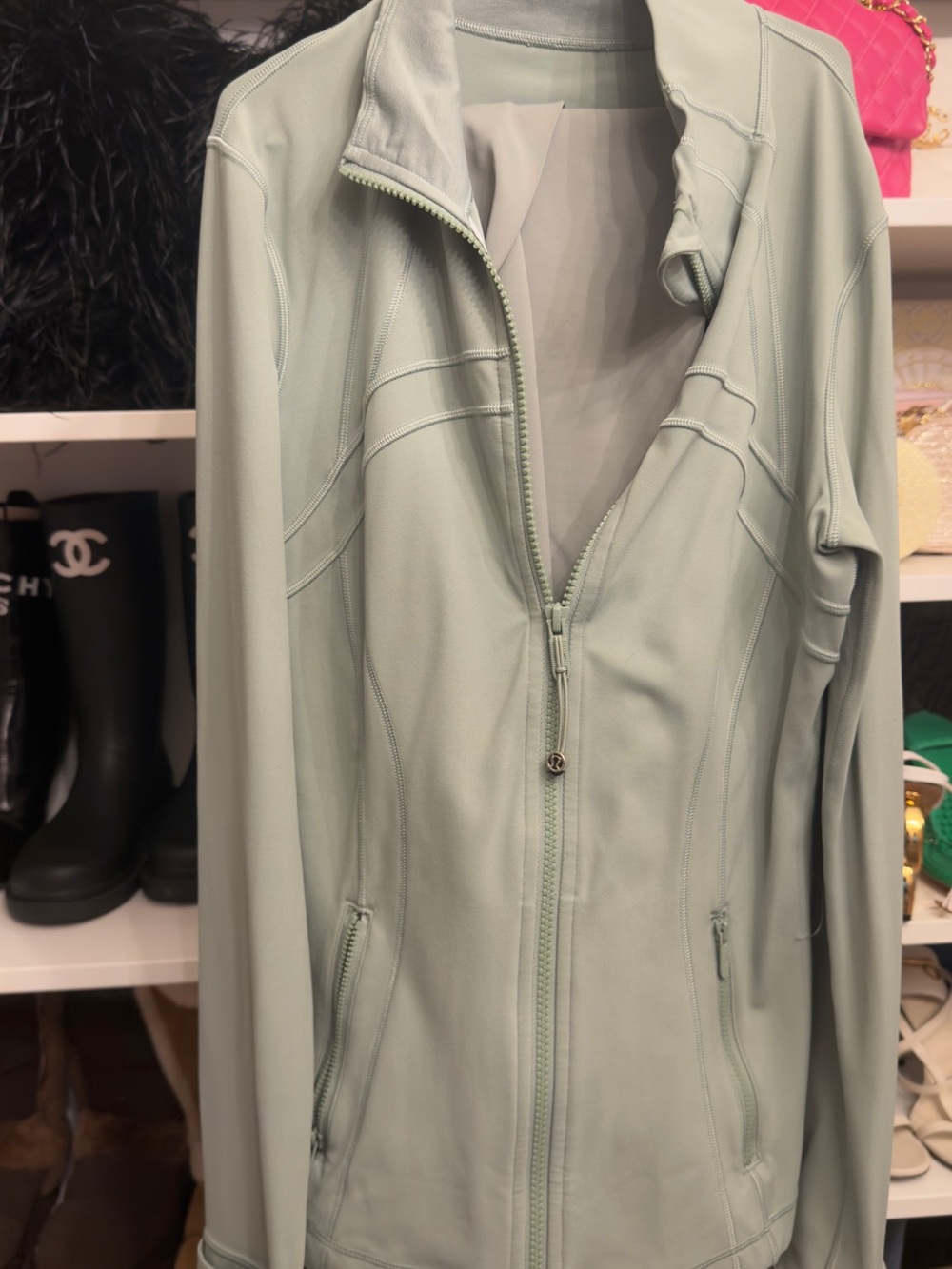 lululemon athletica Mint Green Full-Zip Bomber Jacket